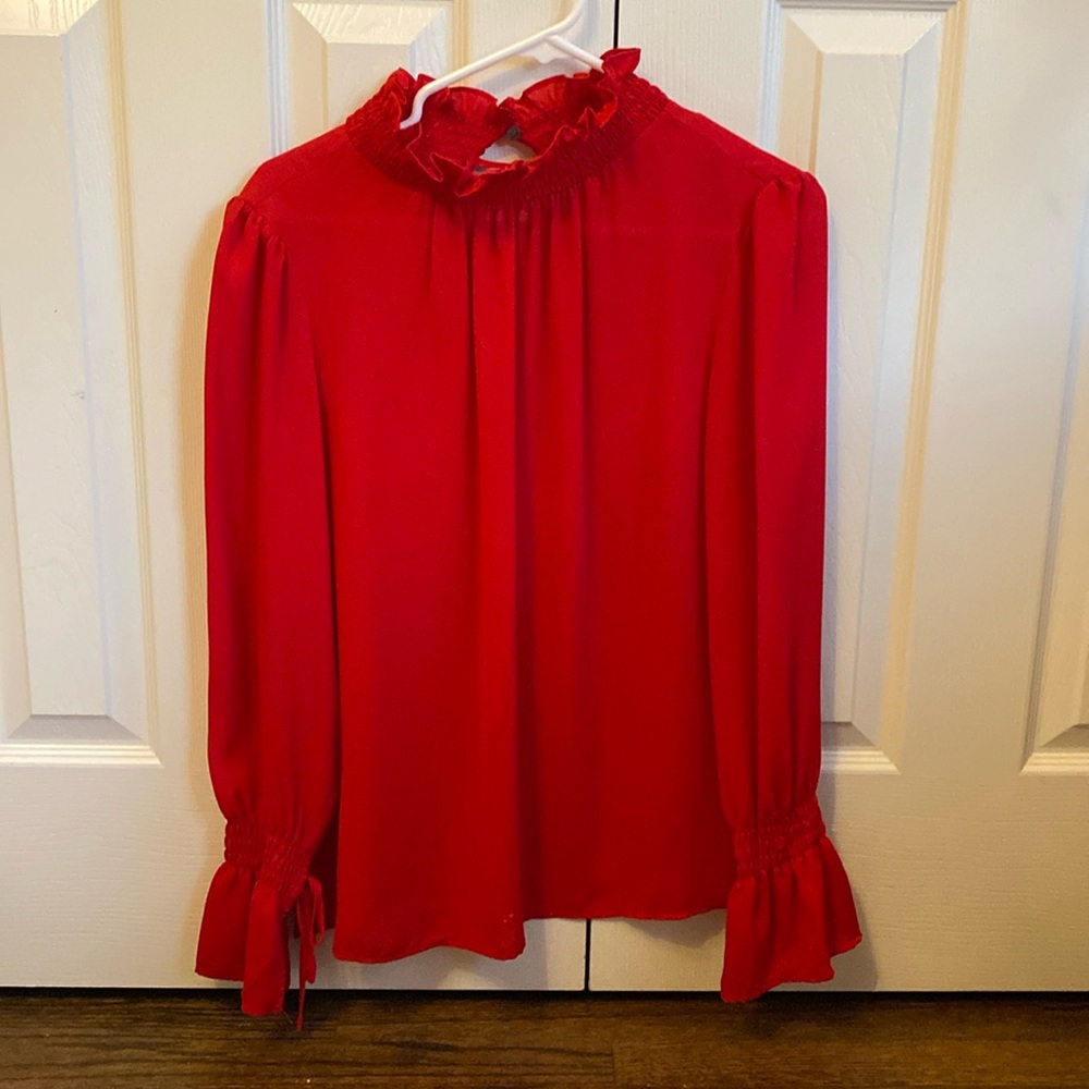 Vince Camuto red blouse